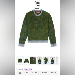 Brain Dead mohair sweater